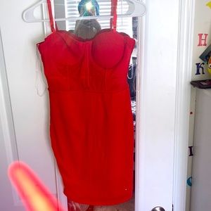 Haute Monde Tight fitted red slip on